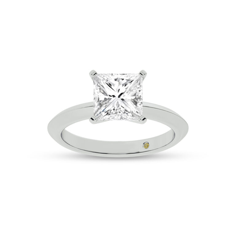 Prism Knife Edged Four Prong Lab Grown Diamond Solitaire Ring
