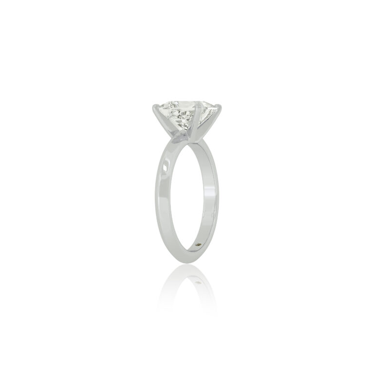 Prism Knife Edged Four Prong Lab Grown Diamond Solitaire Ring
