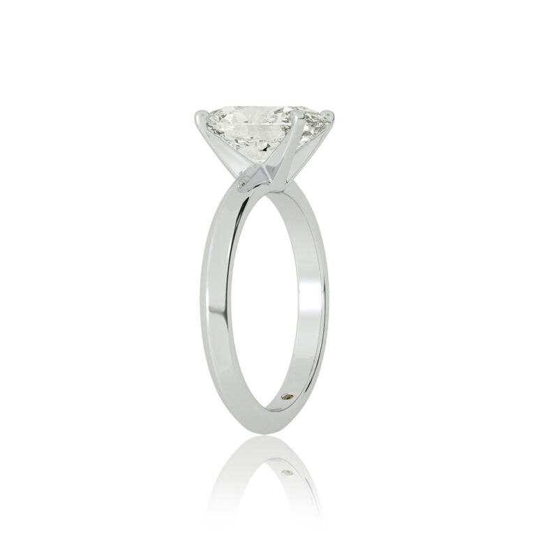 Prism Knife Edged Four Prong Lab Grown Diamond Solitaire Ring