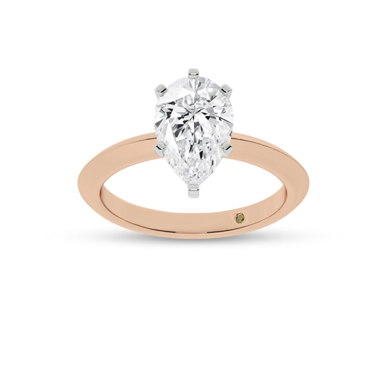 Prism Knife Edged Four Prong Lab Grown Diamond Solitaire Ring