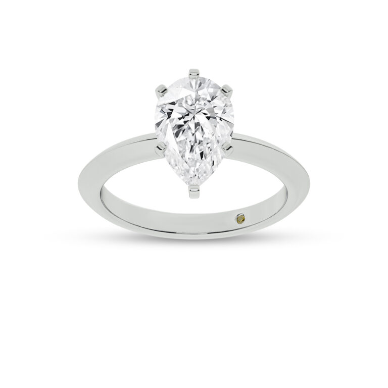 Prism Knife Edged Four Prong Lab Grown Diamond Solitaire Ring