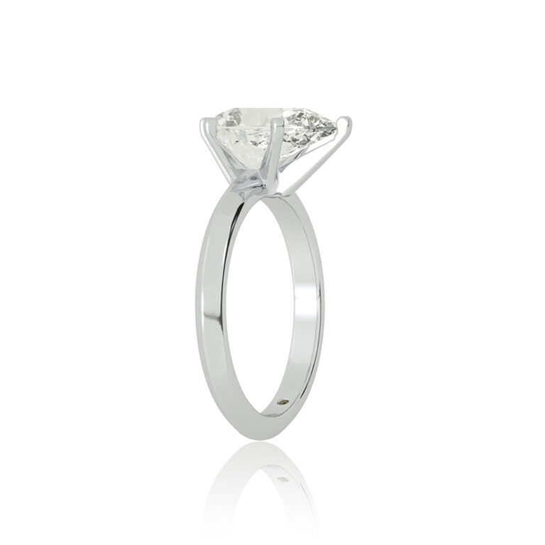 Prism Knife Edged Four Prong Lab Grown Diamond Solitaire Ring