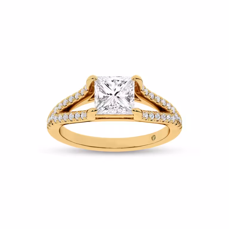 Delhi Split Shank Lab Diamond Engagement Ring