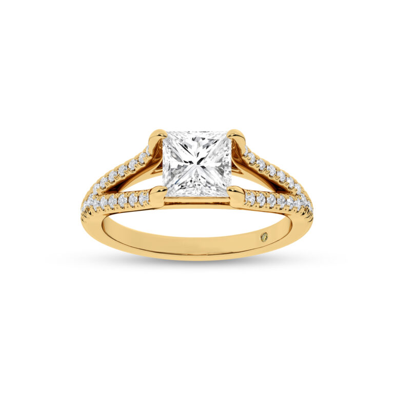 Delhi Split Shank Lab Diamond Engagement Ring