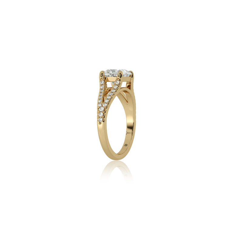Delhi Split Shank Lab Diamond Engagement Ring