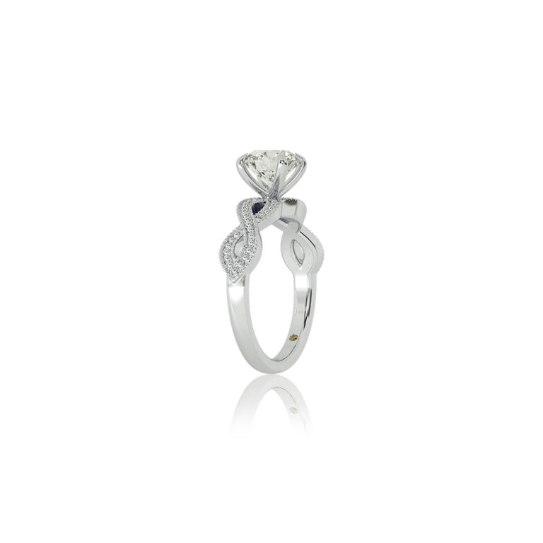 York Infinity Shank Lab Grown Diamond Engagement Ring