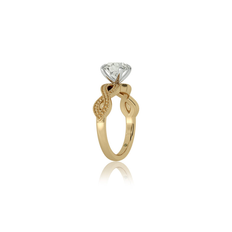 York Infinity Shank Lab Grown Diamond Engagement Ring