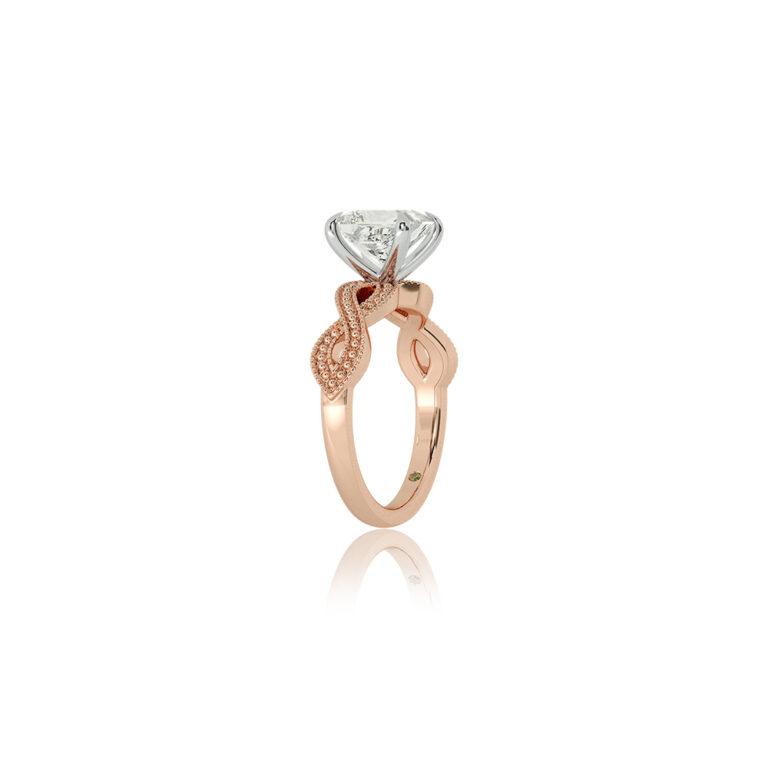 York Infinity Shank Lab Grown Diamond Engagement Ring