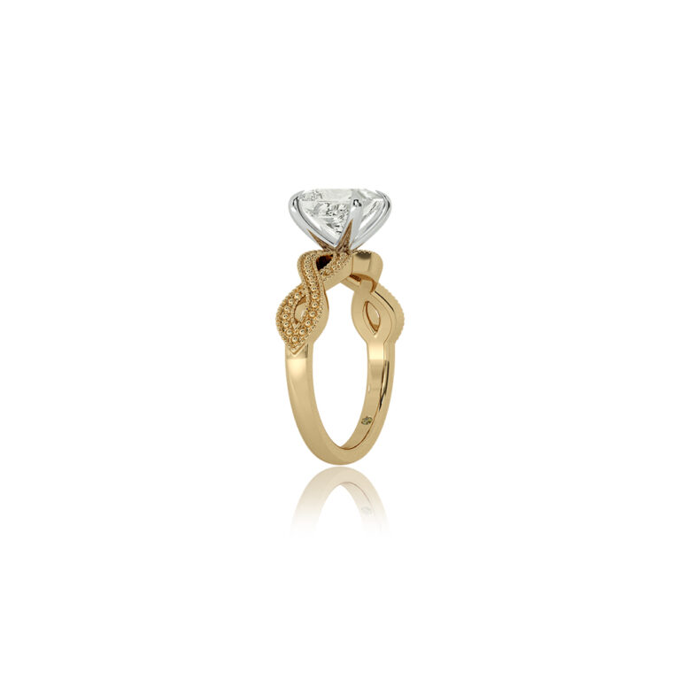 York Infinity Shank Lab Grown Diamond Engagement Ring