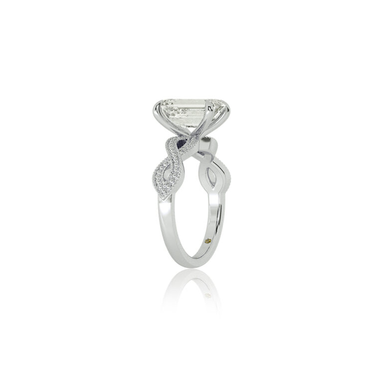 York Infinity Shank Lab Grown Diamond Engagement Ring
