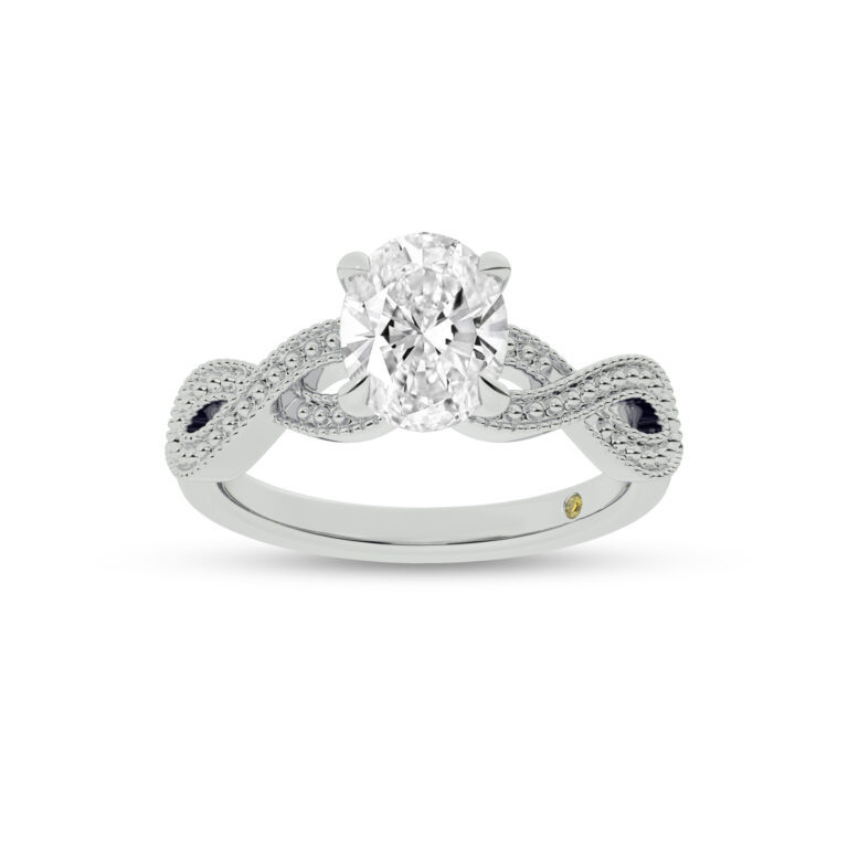York Infinity Shank Lab Grown Diamond Engagement Ring