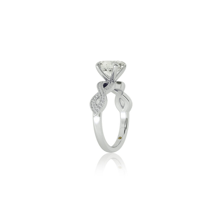 York Infinity Shank Lab Grown Diamond Engagement Ring