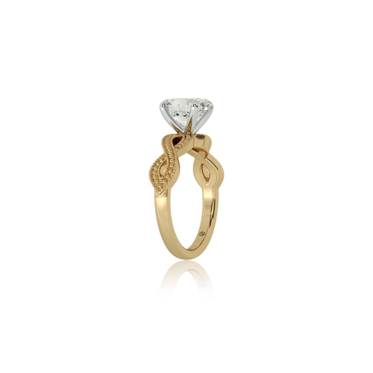 York Infinity Shank Lab Grown Diamond Engagement Ring