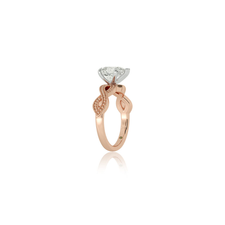York Infinity Shank Lab Grown Diamond Engagement Ring