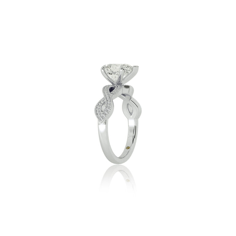 York Infinity Shank Lab Grown Diamond Engagement Ring