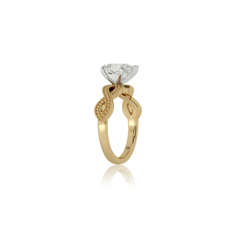 York Infinity Shank Lab Grown Diamond Engagement Ring