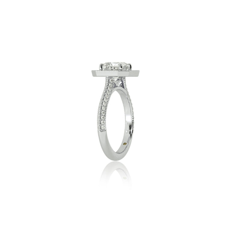 Shyne Octagonal Halo Lab Diamond Engagement Ring