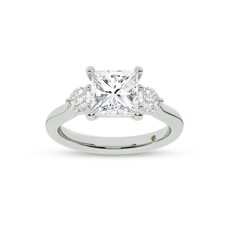 Aevum Classic Three Stone Lab Grown Diamond Engagement Ring