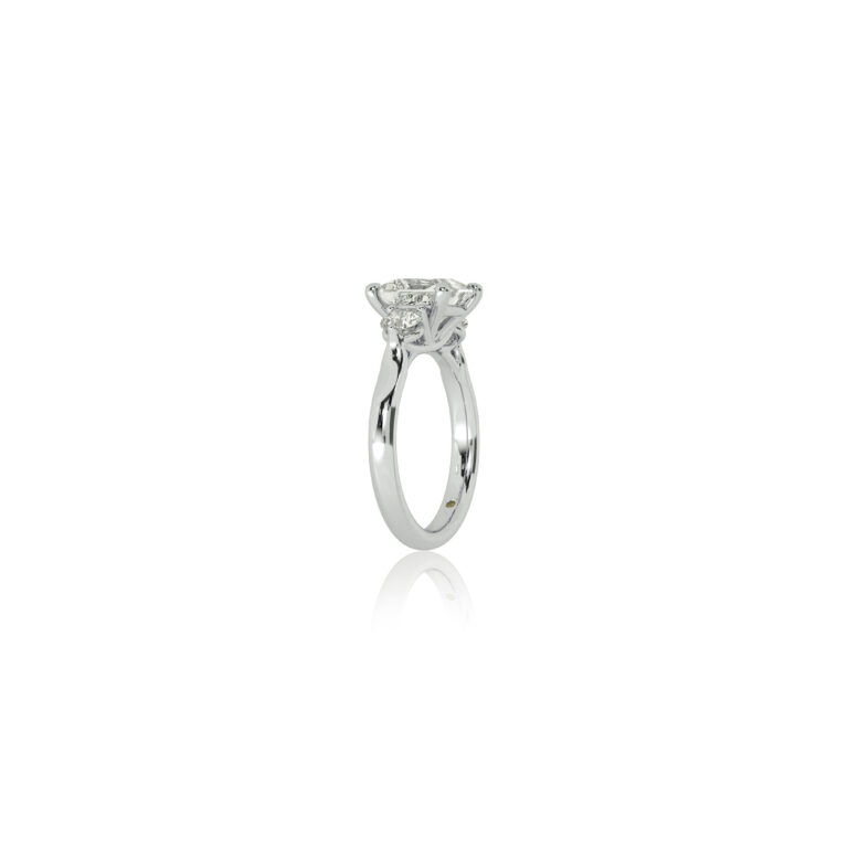 Aevum Classic Three Stone Lab Grown Diamond Engagement Ring