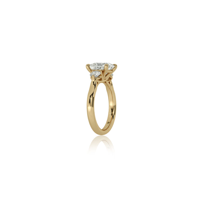 Aevum Classic Three Stone Lab Grown Diamond Engagement Ring