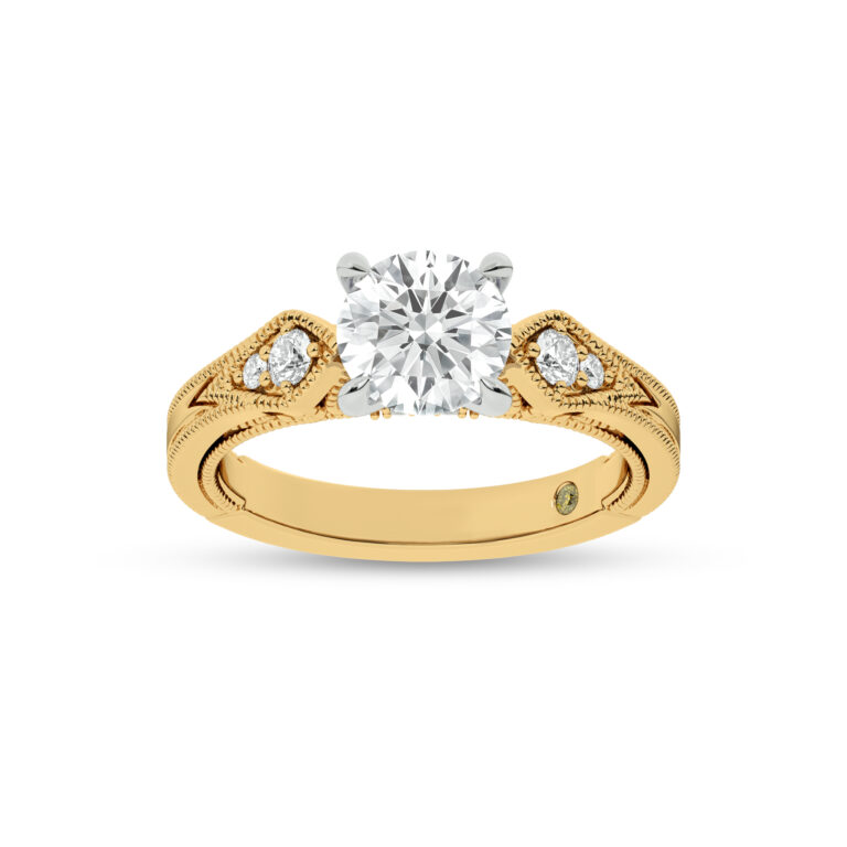 Vesta Vintage Inspired Lab Grown Diamond Engagement Ring