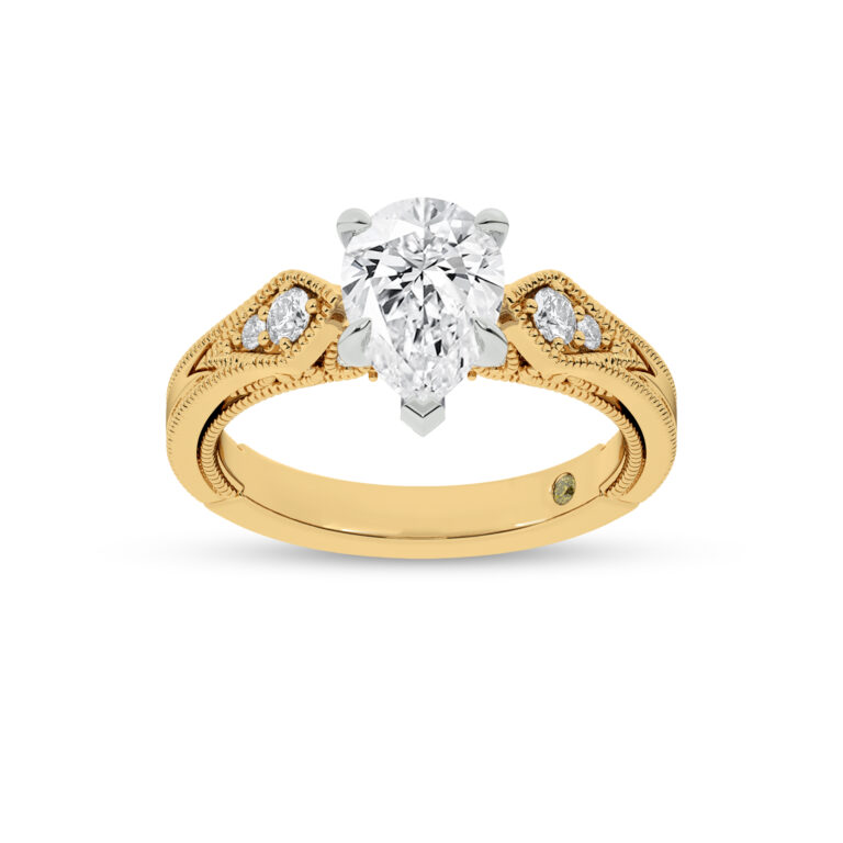 Vesta Vintage Inspired Lab Grown Diamond Engagement Ring
