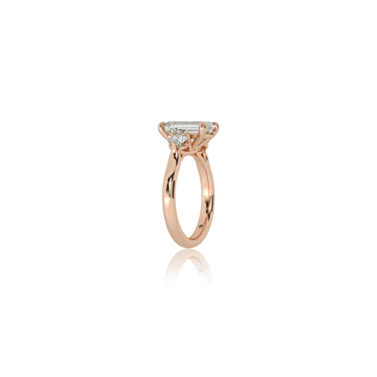 Aevum Classic Three Stone Lab Grown Diamond Engagement Ring