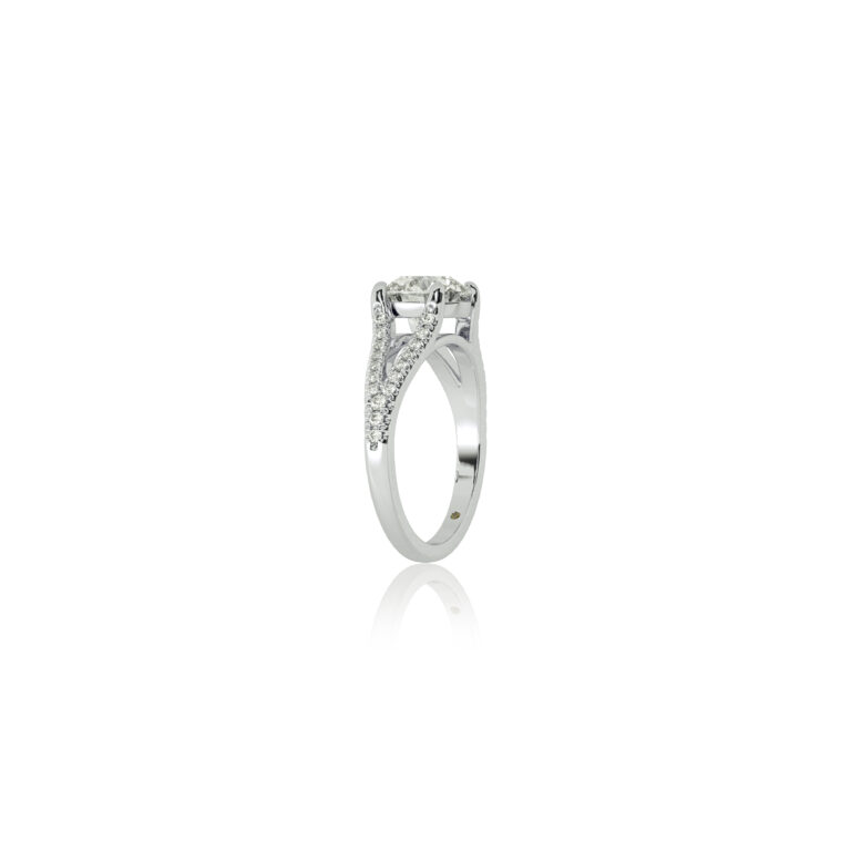 Delhi Split Shank Lab Diamond Engagement Ring