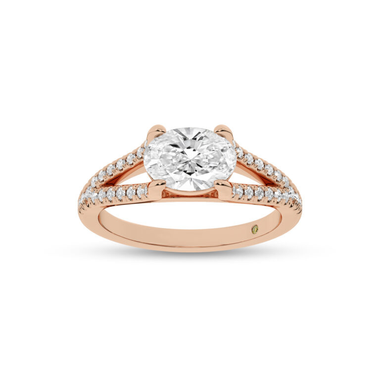 Delhi Split Shank Lab Diamond Engagement Ring