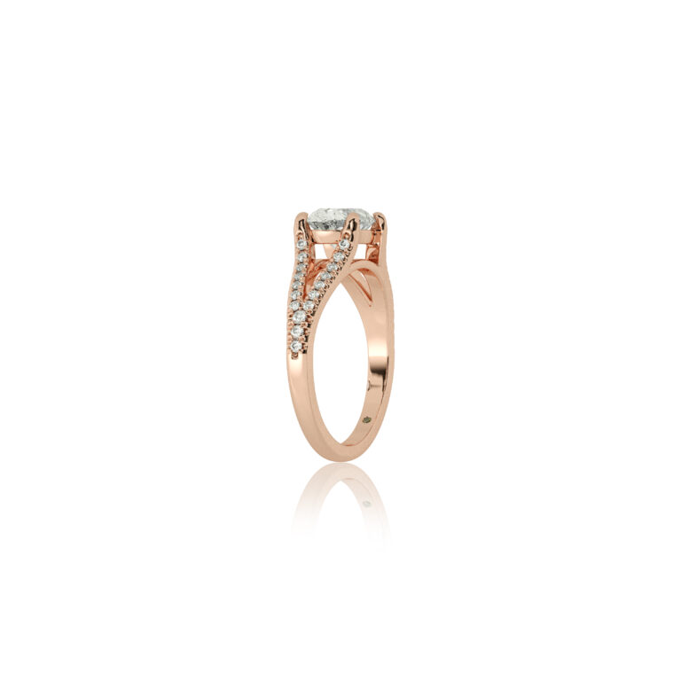 Delhi Split Shank Lab Diamond Engagement Ring