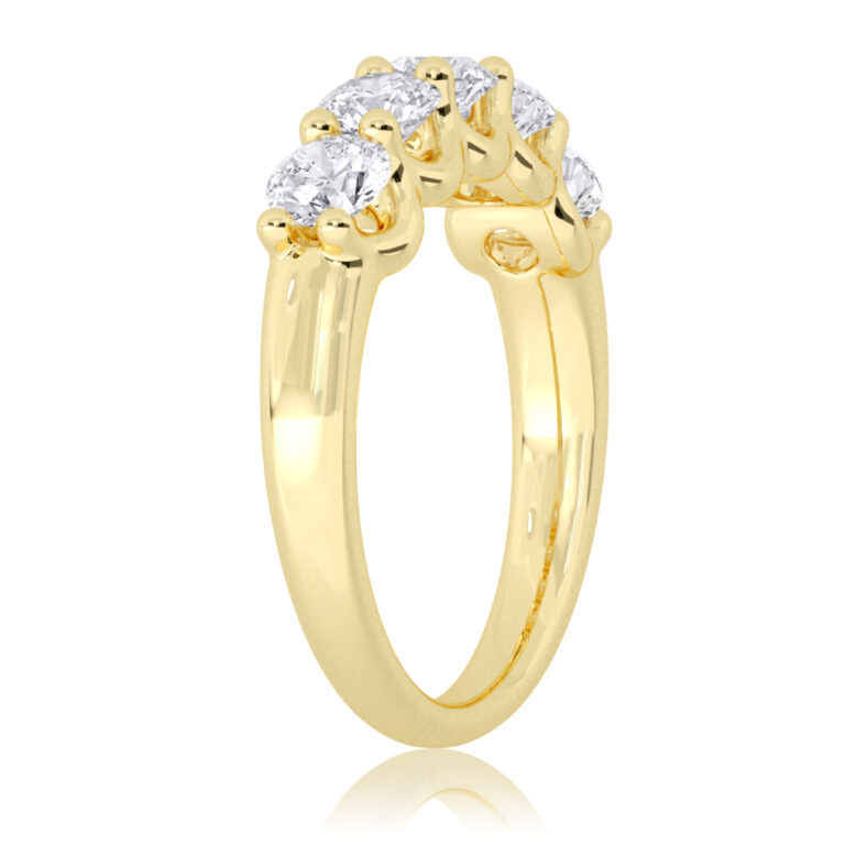 Nicobar Five Stone Lab Grown Diamond Ring