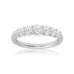 Lab Grown Graduating Scallop Set Seven Stone Diamond Band (1  ct. tw.) 18K - White Gold_1,Lab Grown Graduating Scallop Set Seven Stone Diamond Band (1  ct. tw.) 18K - White Gold_2,Lab Grown Graduating Scallop Set Seven Stone Diamond Band (1  ct. tw.) 18K - White Gold_3,Lab Grown Graduating Scallop Set Seven Stone Diamond Band (1  ct. tw.) 18K - White Gold_4,