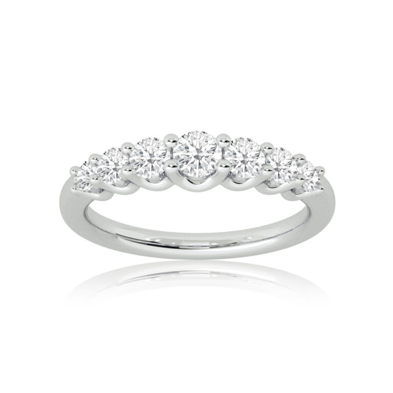 Manali Graduating Lab Grown Seven Stone Diamond Ring