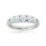 Graduating Micro Prong Set Lab Grown Five Stone Diamond Band (2  ct. tw.) 18K - White Gold_1,Graduating Micro Prong Set Lab Grown Five Stone Diamond Band (2  ct. tw.) 18K - White Gold_2,Graduating Micro Prong Set Lab Grown Five Stone Diamond Band (2  ct. tw.) 18K - White Gold_3,Graduating Micro Prong Set Lab Grown Five Stone Diamond Band (2  ct. tw.) 18K - White Gold_4,