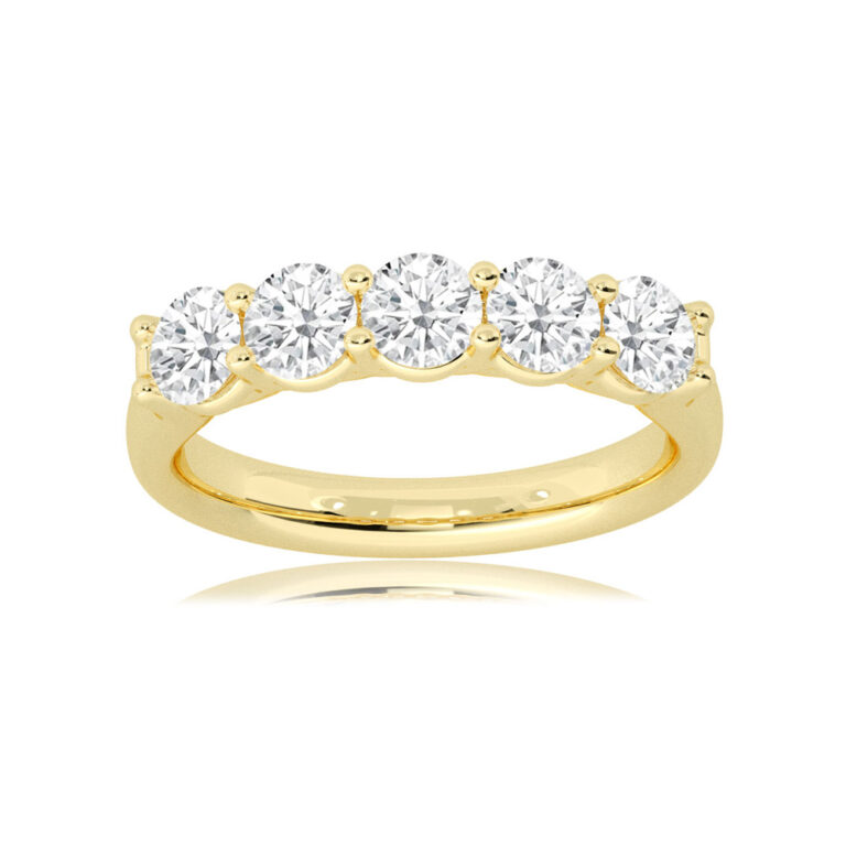 Luca Lab Grown Five Stone Diamond Ring