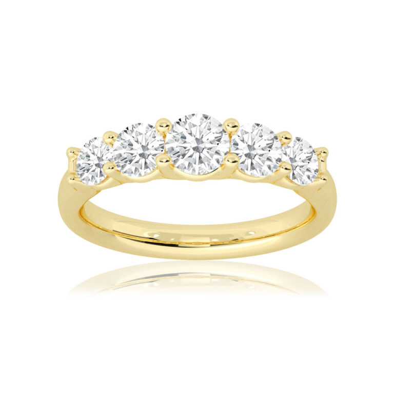 Milano Graduating Five Stone Lab Grown Diamond Ring