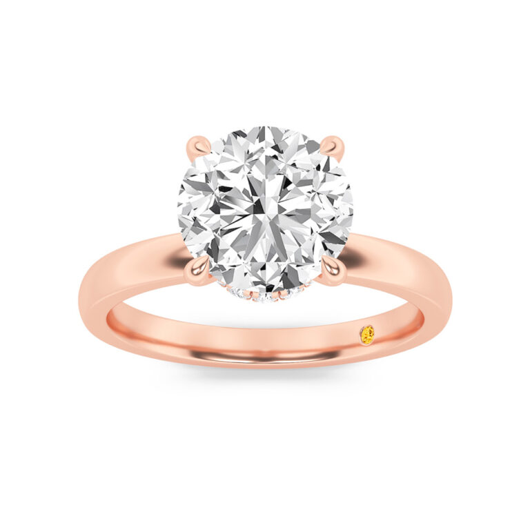 Laura Lab Grown Secret Halo Diamond Engagement Ring