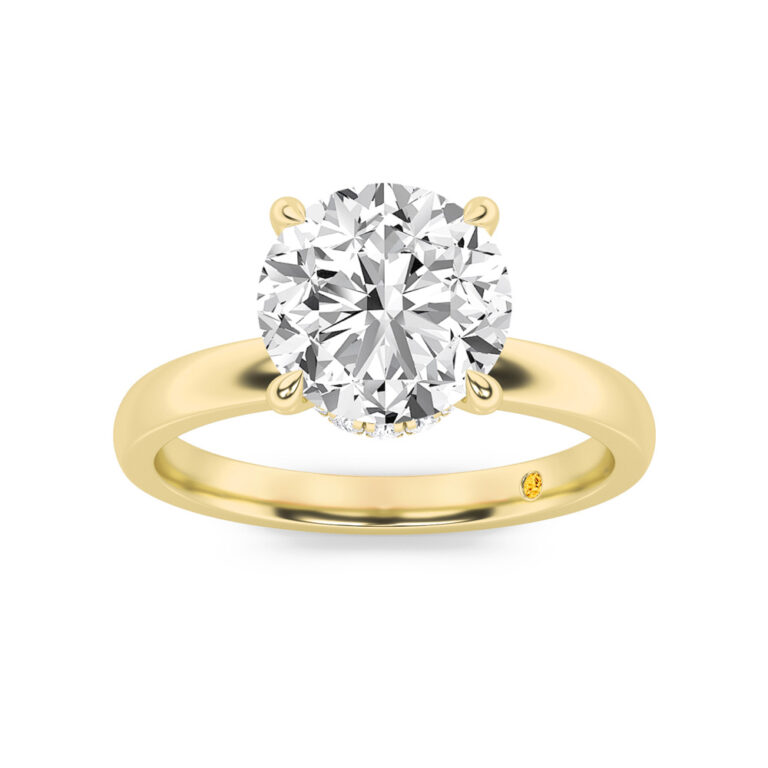 Laura Lab Grown Secret Halo Diamond Engagement Ring