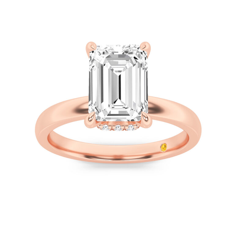 Laura Lab Grown Secret Halo Diamond Engagement Ring