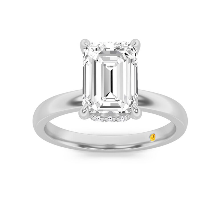 Laura Lab Grown Secret Halo Diamond Engagement Ring