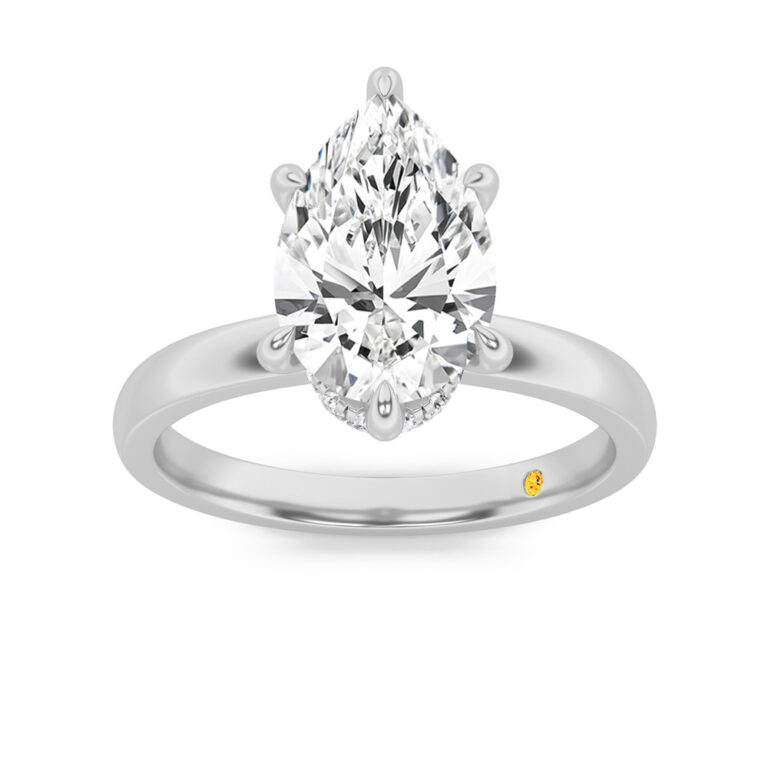 Laura Lab Grown Secret Halo Diamond Engagement Ring