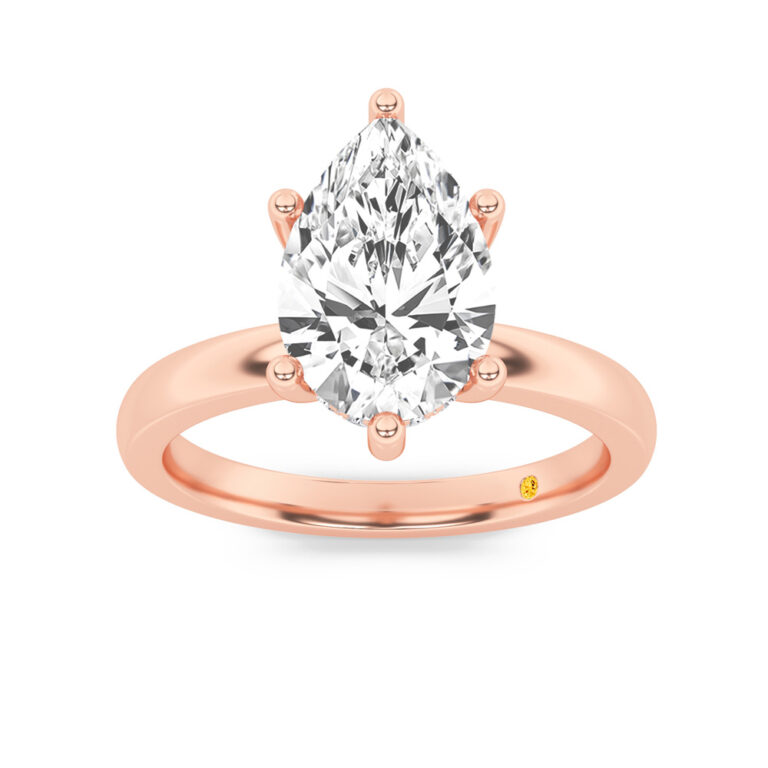 Secret Sparkle Lab Grown Hidden Halo Diamond Engagement Ring