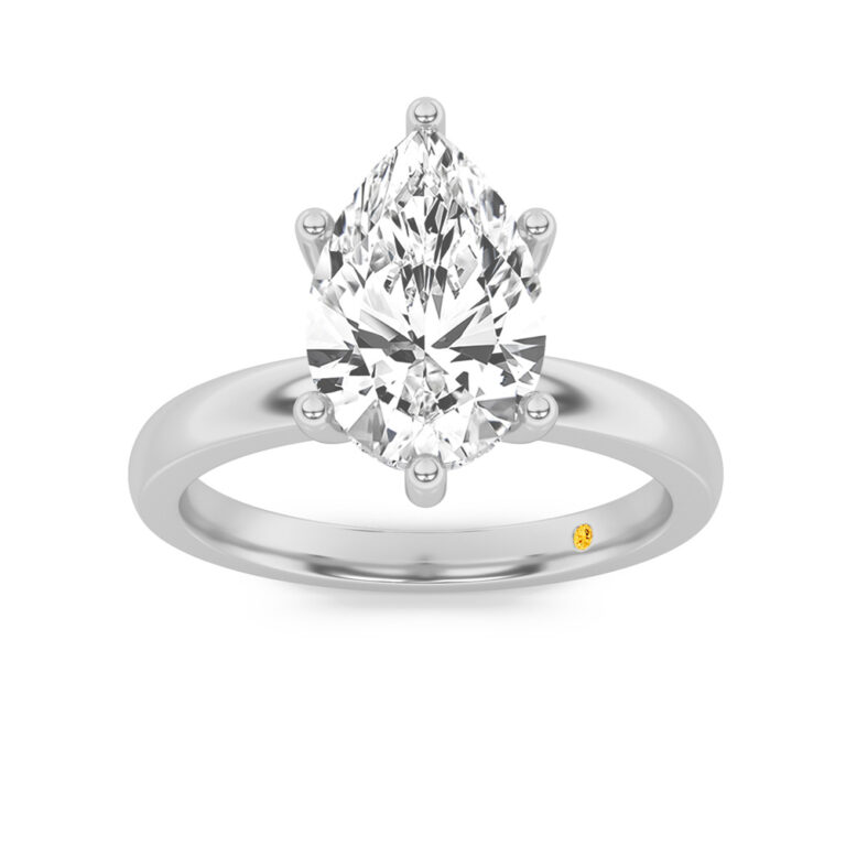 Secret Sparkle Lab Grown Hidden Halo Diamond Engagement Ring