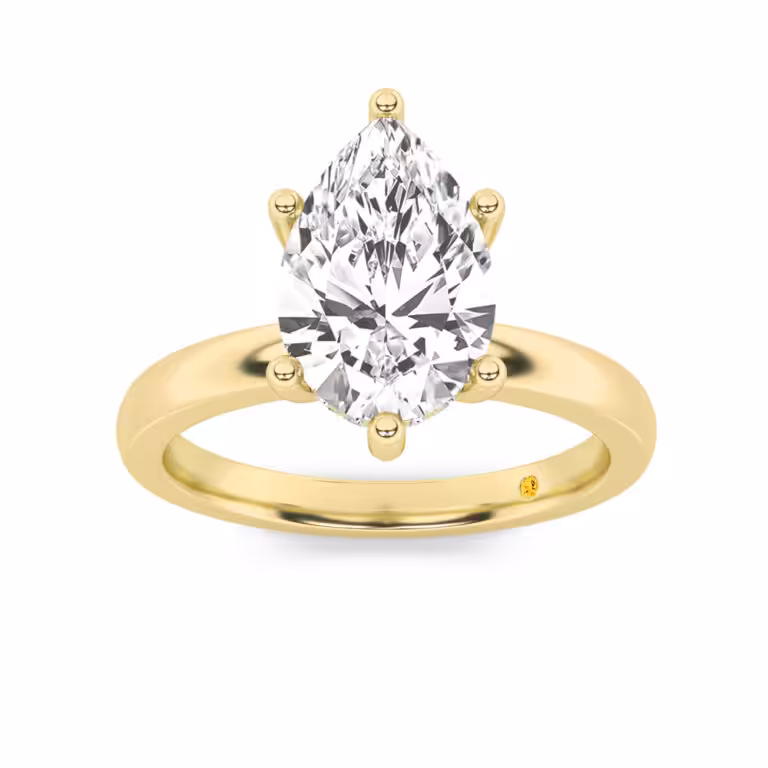 Secret Sparkle Lab Grown Hidden Halo Diamond Engagement Ring