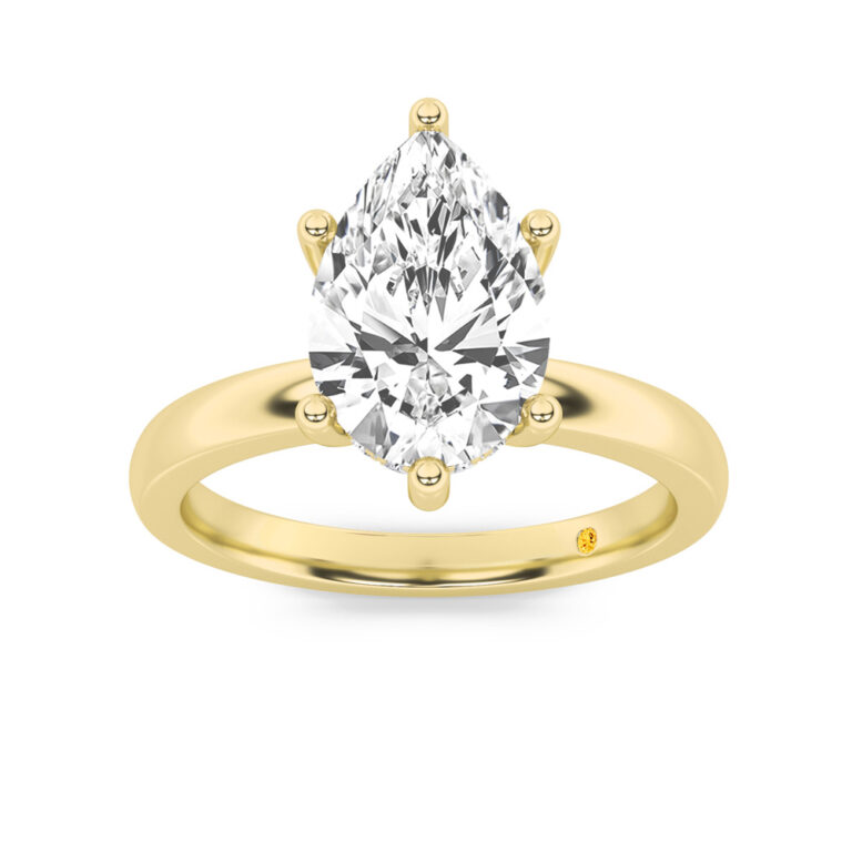 Secret Sparkle Lab Grown Hidden Halo Diamond Engagement Ring