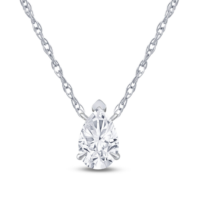 Floating Lab Diamond Solitaire Necklace
