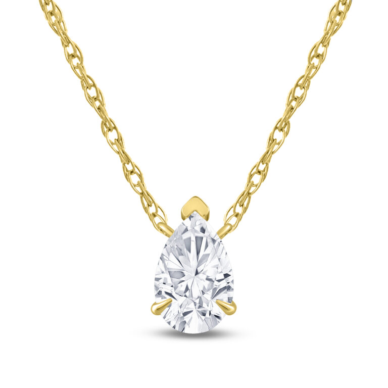 Floating Lab Diamond Solitaire Necklace