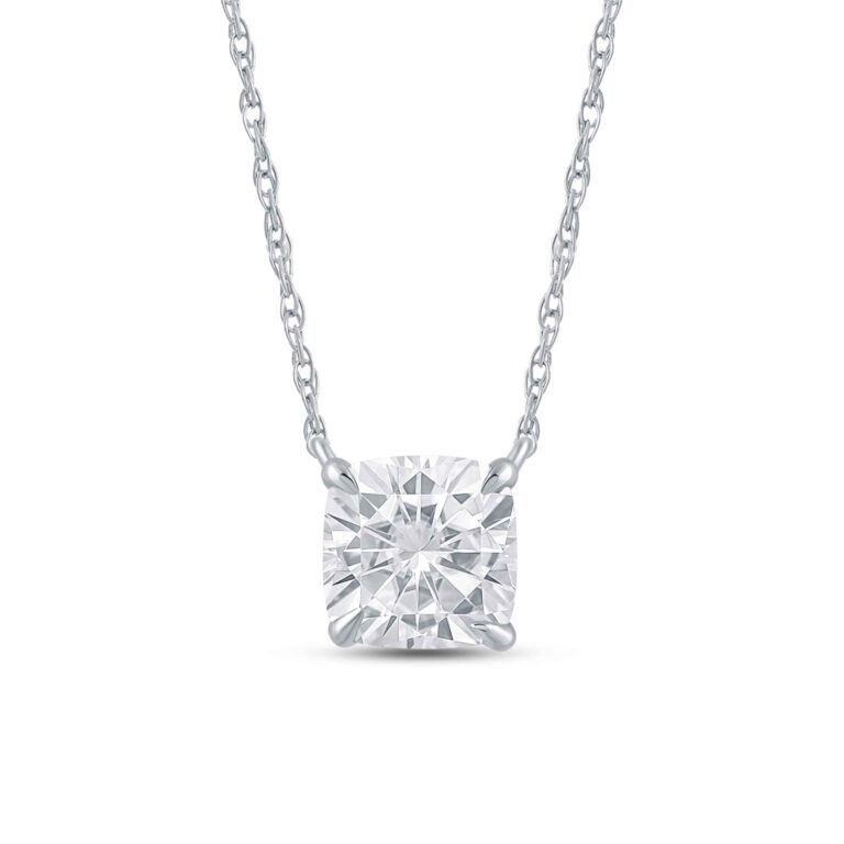 Floating Lab Diamond Solitaire Necklace