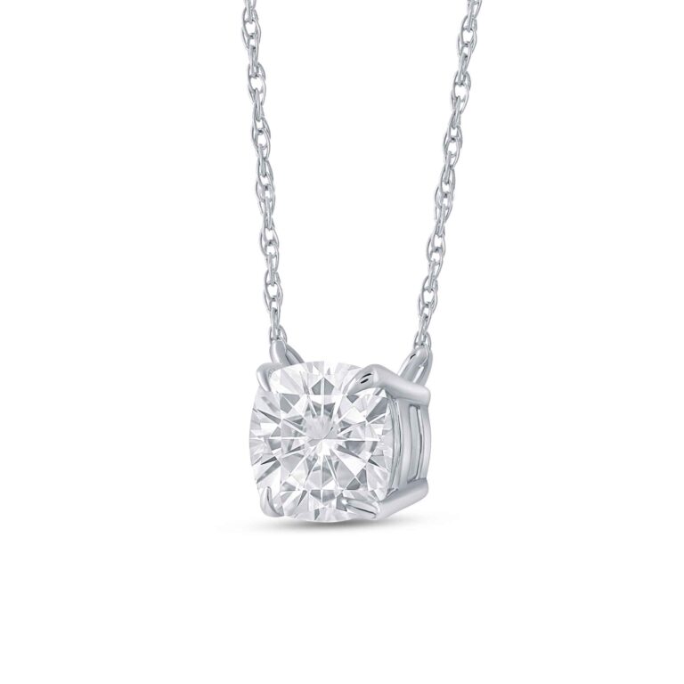Floating Lab Diamond Solitaire Necklace
