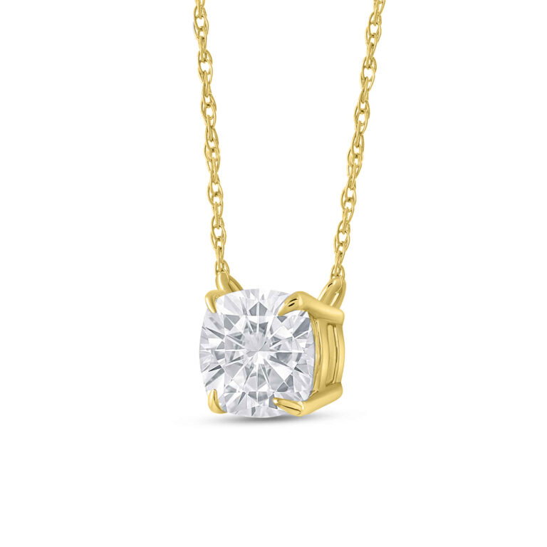 Floating Lab Diamond Solitaire Necklace